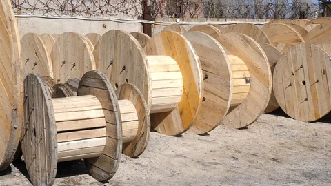 Cable manufacturing in a cable factory Stock Footage 128816348