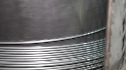 Cable manufacturing in a cable factory Stock Footage 128816583