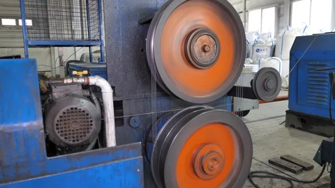 Cable manufacturing in a cable factory Stock Footage 128816993