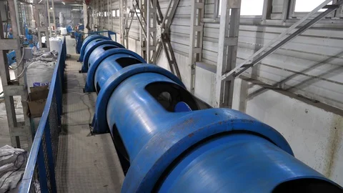 Cable manufacturing in a cable factory Stock Footage 128817467