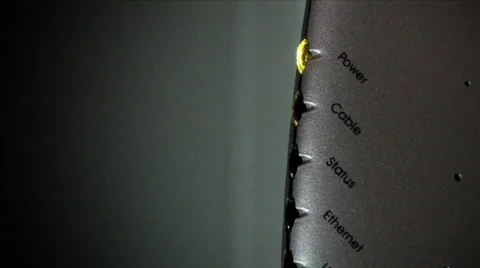 Cable Modem Cycles On Stock Footage 318573