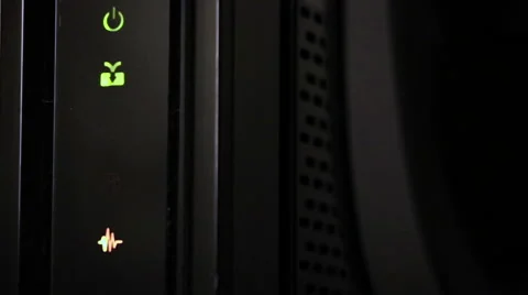 Cable Modem Power On Stock Footage 55621507