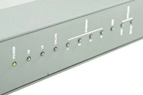 Cable modem router offline Stock Photos