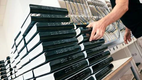 Cable modem testing and servicing Stock Photos