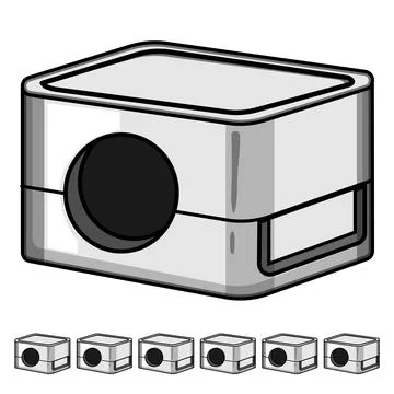 Cable organizer managing electrical wire connections Stock Illustration