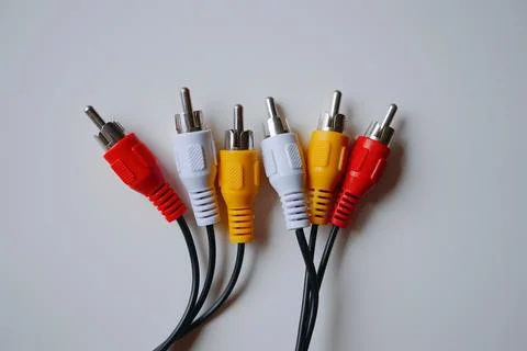 Cable plug connections Stock Photos
