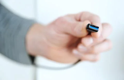 Cable plug usb3. Stock Photos