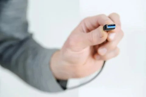 Cable plug usb3. Stock Photos