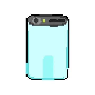 Cable power bank pixel art vector illustration Stock Illustration