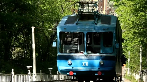 Cable railway Video stock 747604