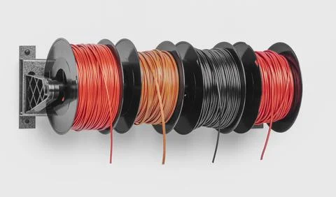Cable reel holder Stock Photos