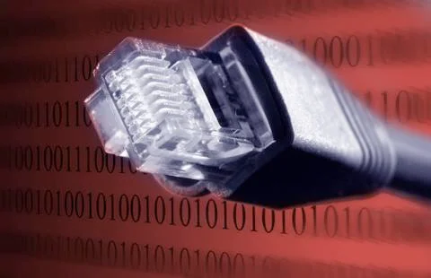 Cable with rj-45 Stock Photos