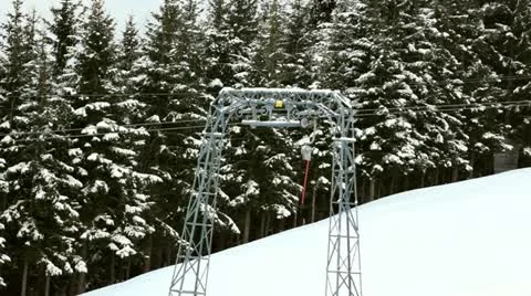 Cable skilift Video stock 19925150