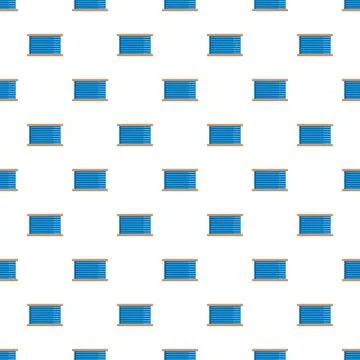 Cable spool pattern creating an industrial repeating background Stock Illustration