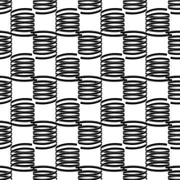 Cable spring pattern seamless vector Stock Illustration