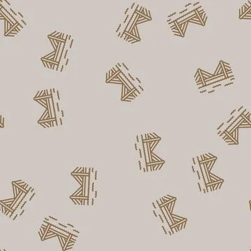 Cable stayed bridge line seamless pattern Stock Illustration