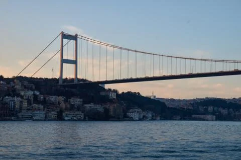 Cable-stayed bridge over the Bosphorus Strait Stock Photos