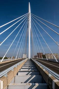 Cable stayed bridge Stock Photos