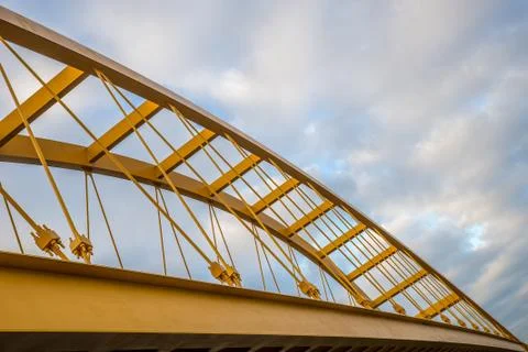 Cable stayed bridge Stock Photos