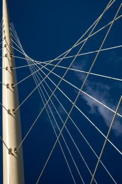 Cable stayed bridge Stock Photos
