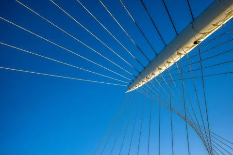 Cable stayed bridge Stock Photos