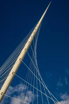 Cable stayed bridge Stock Photos