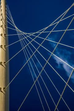 Cable stayed bridge Stock Photos