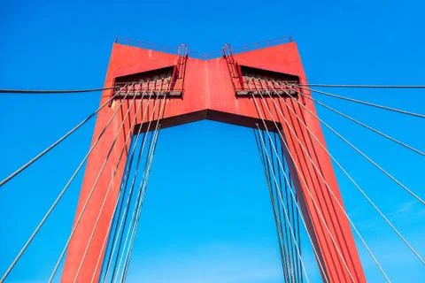 Cable stayed bridge Stock-Fotos