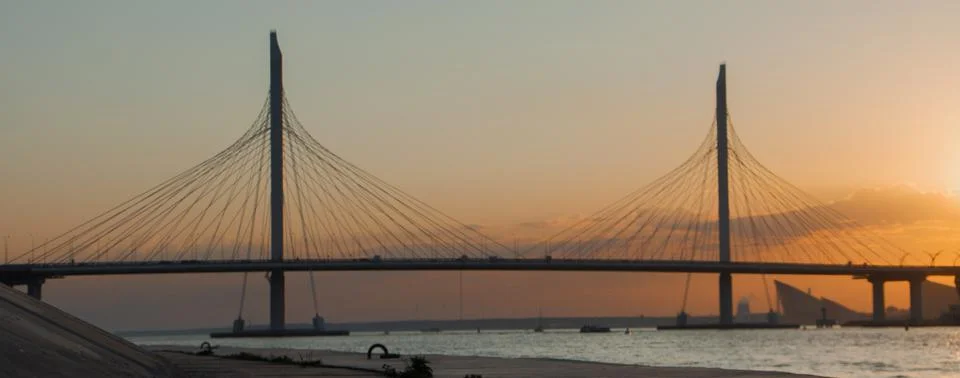Cable-stayed bridge Stock Photos