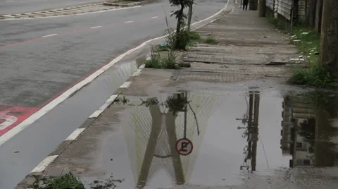 Cable-stayed Bridge (Ponte Estaiada) - Rain V Stock Footage 33702572