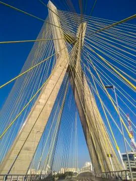 Cable-stayed bridge in the world. Stock Photos