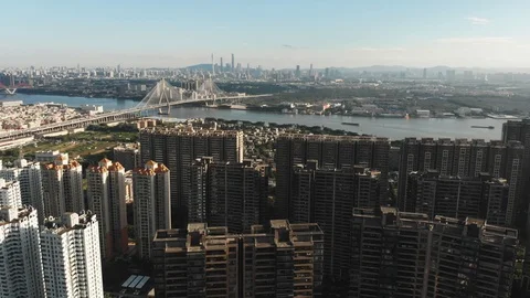 Cable-stayed bridges in China Stock Footage 113336717