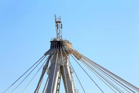 Cable-stayed truss Stock Photos