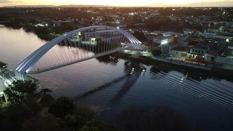 Cable-stayed walkway Stock Photos