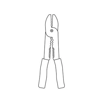 Cable stripper pliers icon Stock Illustration