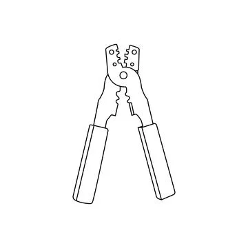 Cable stripper pliers icon Stock Illustration