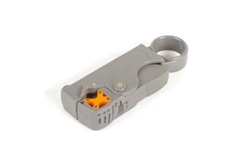 Cable stripper tool isolated on the white background Stock Photos