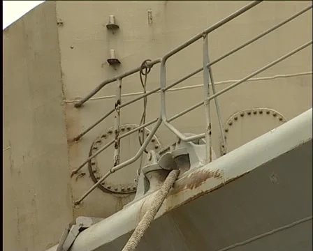 Cable on a submarine Stock Footage 974615