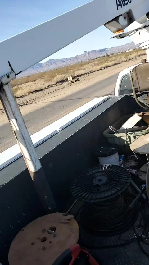 Cable Technician Saves Cat From Trunk Amp, Golden Valley, Arizona, USA - 18 Feb  Video stock 302484895