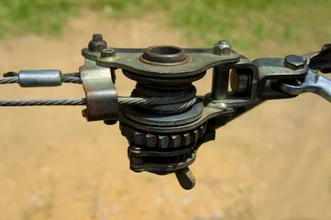 Cable tensioning winch Stock Photos