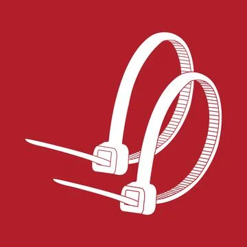 Cable ties icon Illustrazione stock