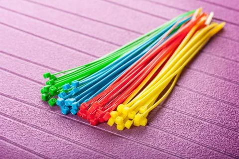 Cable ties Foto stock