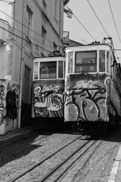 Cable tramway in Lisbon 写真素材