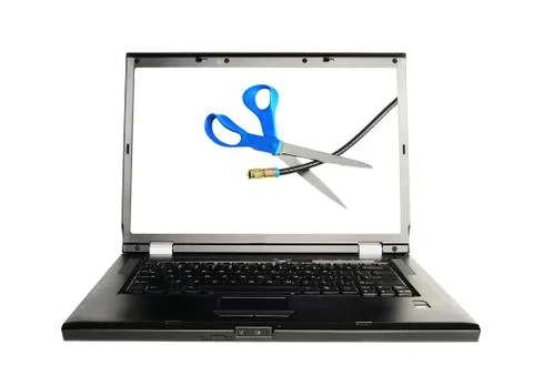 Cable TV cutting Stock Photos