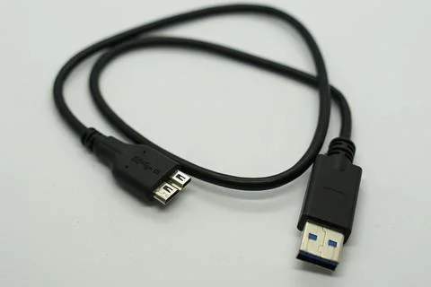 Cable usb 3.0 hard disk external 写真素材