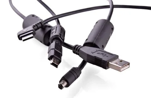 Cable USB connectors Stock Photos