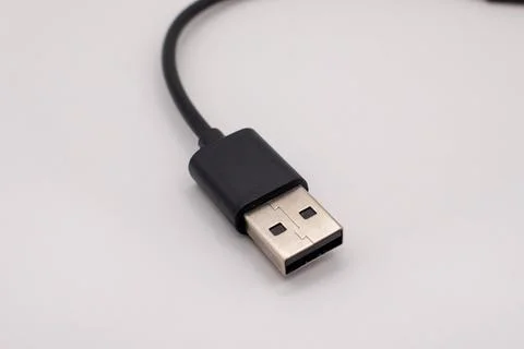 Cable with USB input Stock Photos