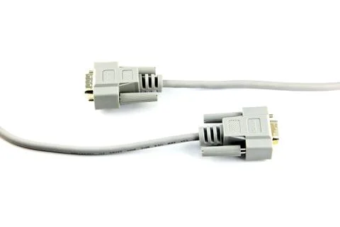 Cable used to connect the printer. Stock Photos