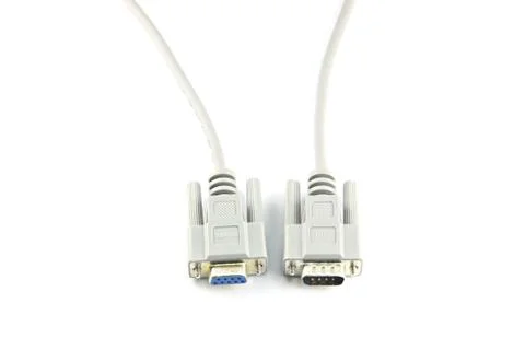 Cable used to connect the printer. Stock Photos