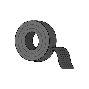 Cable velcro wrap roll Illustrazione stock